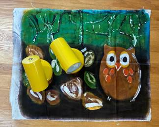 Pair Of Vintage Yellow Sconces