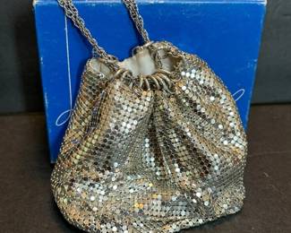 Vintage Whiting And Davis Silver Mesh Bag