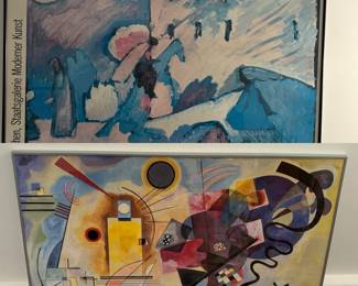 Two Framed Kandinsky PrintsPosters