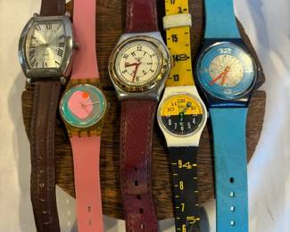 Variety of Swatch Watches Used