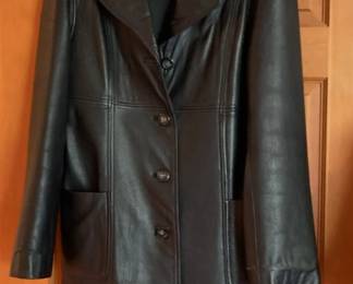 Winlet Leather Coat Womens Medium