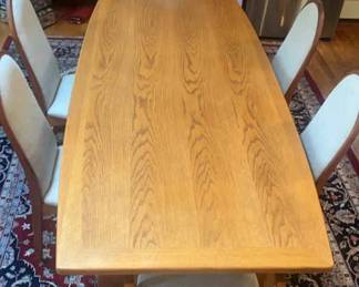 Benny Linden Mid Century Danish Teak Dining Table Chairs