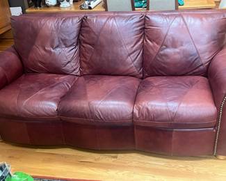 Soft Line Leather Sofa Made in Italy