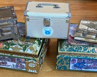 Bone Jewelry Box And Tins