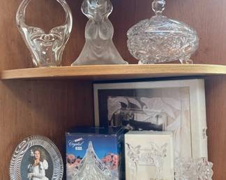 Mikasa Candlesticks And Hersheys Crystal Kiss Dish