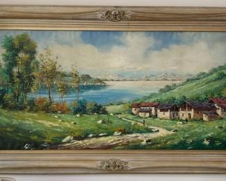 Italian Countryside Painting Signed Nolera