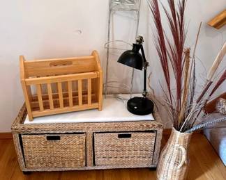 Woven Storage Bench More