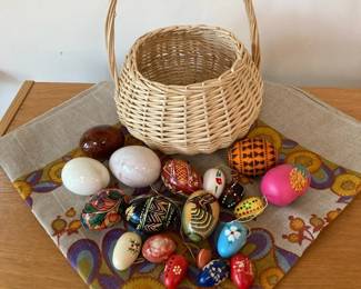 Stone And Wood Eggs