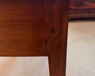 Pegged cherry side table
