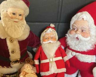 Rubber And Porcelain Vintage Christmas