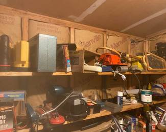 Garage Tools Top 2 Shelves