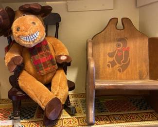Two Doll Rocking Chairs