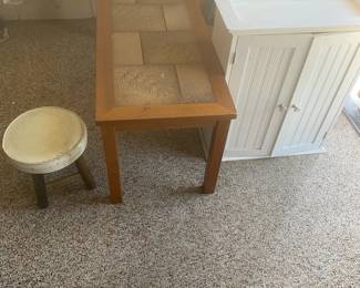 Cool Bench, Stool, and Storage Cabinet