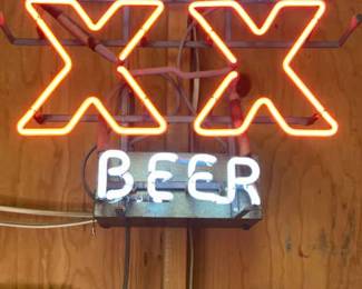 Dos Equis Neon Beer Sign Wall Hanging