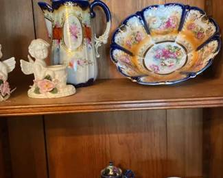 Pink And Blue Tea Set
