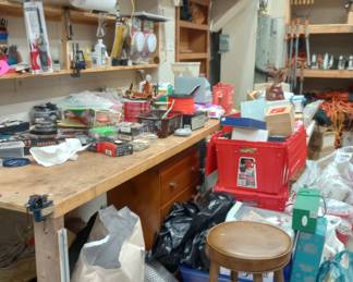 Lots of Christmas decor in these boxes