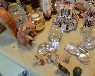 Some great wood pieces, glass pieces, and candle pieces too