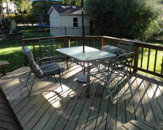 Great patio table and chairs