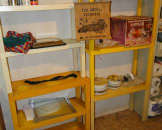 And these really cool retro shelving units too