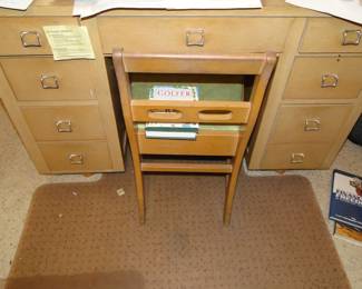 Wood, blond wood, desk