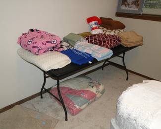 Lots of great cozy comfy blankets