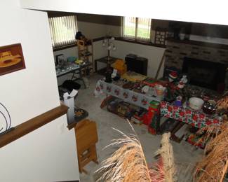 Great items. Birds eye view from the foyer