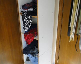 Another picture of the stackable cubes, with more random clothing and a pair of shoes thrown in