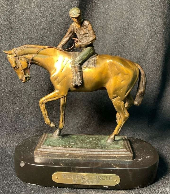 Bronze Statue Winners Circle by Bonheur