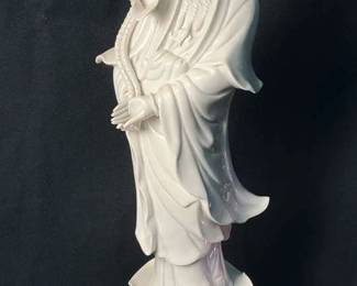 Quan Kwan Yin Goddess Porcelain Figurine