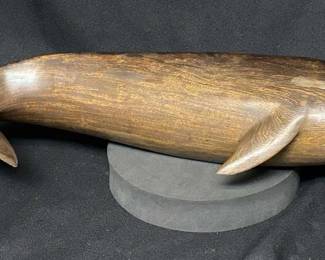 Wooden Whale Carving