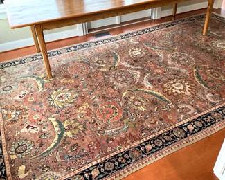 Vintage Hand Knotted Persian Wool Rug
