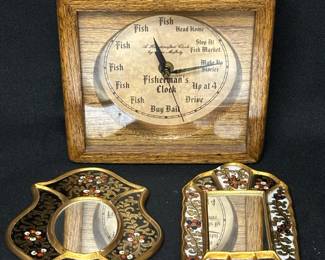Jim Mofhitz Handcrafted Fishermans Clock