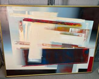 Don Clausen Taxconi Oil On Canvas