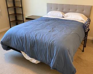 Queen Upholstered Headboard Leggett  Platt Adjustable Base