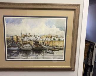 TOMAS CHICHARRO Signed Watercolor