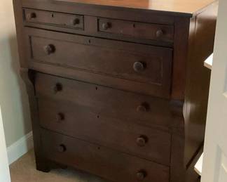 Antique Empire Style Chest of Drawers