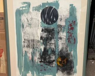 “Habitat Lost” 1991
Monotype and acrylic