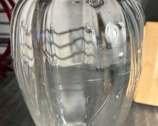 Vintage Artist Signed Art Glass Vase