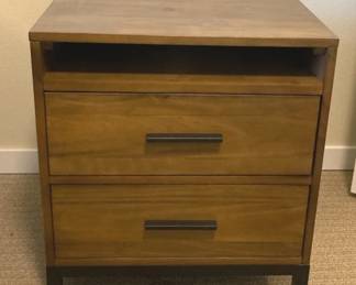 A Pair of Two Drawer Night StandsGatlin For Macys