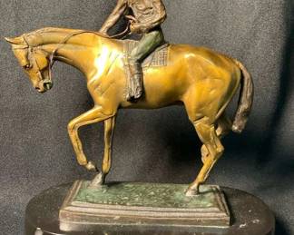 Bronze Statue Winners Circle by Bonheur