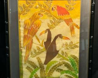 Framed Batik Painting