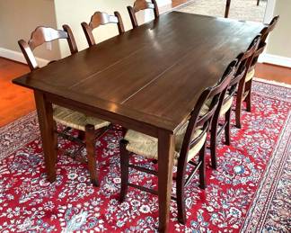 Wood Table With Built In Extensions