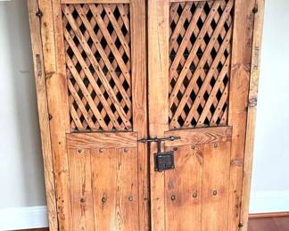 Antique pine storage chest purchased in Spain in the 1980's