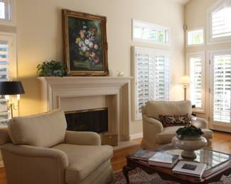 Brass lamps, and Russian oil painting 