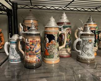 stein collection stein mug beer mug antique brewery german collectible