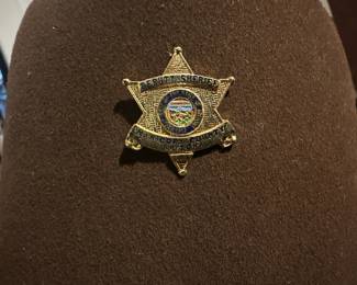 sheriff badge star pin