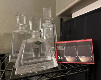 decanters stemware