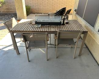 patio table and chairs