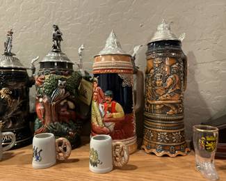 stein collection stein mug beer mug antique brewery german collectible