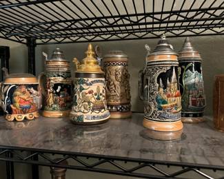 stein collection stein mug beer mug antique brewery german collectible